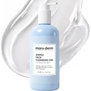 Maruderm Hassas ve Atopik Ciltler için Yüz Yıkama Jeli – Nazik Arındırıcı Nem Destekli Temizleyici, Papatya & Aloe Vera ile, 400 ML