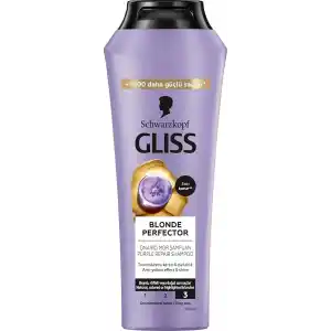 Gliss Blonde Perfector Turunculaşma Karşıtı Onarıcı Şampuan Peptit ve Yaban Mersini Özü ile 250 ml