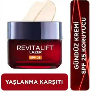 LOreal Paris Revitalift Lazer X3 Leke ve Kırışıklık Karşıtı Bakım Gkf25 (50 ml)
