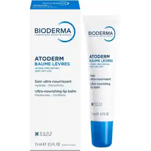 Bioderma Atoderm Lip Balm Kuru, Çatlamış Dudak Besleyici Nemlendirici Dudak Kremi Avokado ve Shea Yağı 15 ml