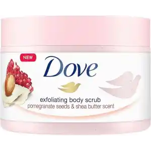 Dove Vücut Peelingi Nar Çekirdeği ve Shea Yağı 225ml Beyaz
