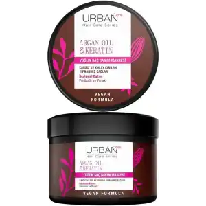 URBAN Care Argan Yağı & Keratin Kolay Kırılan Saçlara Özel Yoğun Saç Bakım Maskesi 230 ml- Vegan