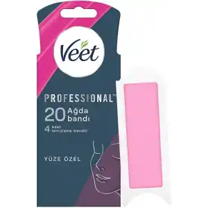 Veet Easy Gelwax Teknoloji Normal Ciltler İçin Yüze Özel Sir Ağda Bandı (1 x 20 Adet)
