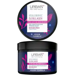 URBAN Care Hyaluronik Asit & Kolajen Kuru ve Cansız Saçlara Özel Yoğun Gece Saç Bakım Maskesi 230 ml-vegan
