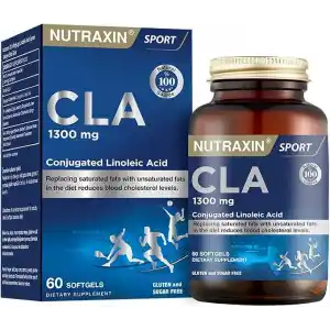 Nutraxin Tonalin CLA 1300 mg | Konjuge Linoleik Asit | Kas Kütlesi Koruyucu | 60 Yumuşak Kapsül
