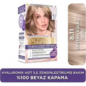 L’Oréal Paris Excellence Cool Creme Saç Boyası - 8.11 Ekstra Küllü Sarı
