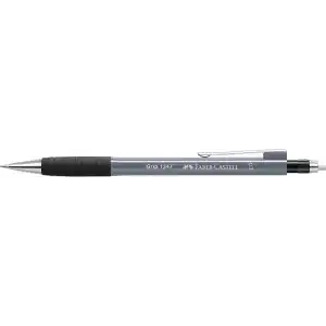 Faber-Castell Grip 1345/47 2022 Versatil Kalem, 0.7 mm, Gri, Ergonomik Tutuş, Yaylı Uç, Uzun Silgi, Modern Tasarım