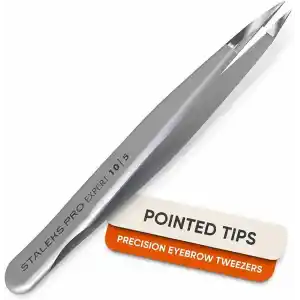 Batık saç cımbızı - STALEKS PRO - tip 5 - Pinpoint Tip Cımbız - Cerrahi Paslanmaz Çelik - Dayanıklılık - Hassasiyet - El Yapımı - Uzmanlar ve profesyoneller için.