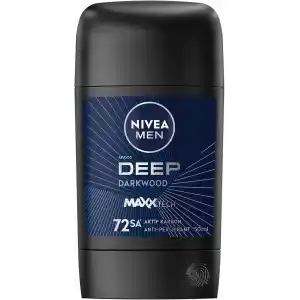NIVEA MEN Erkek Stick Deodorant Deep Dimension 50 ml,72 Saat Ter ve Ter Kokusuna Karşı Anti Perspirant Koruma,Aktif Karbon