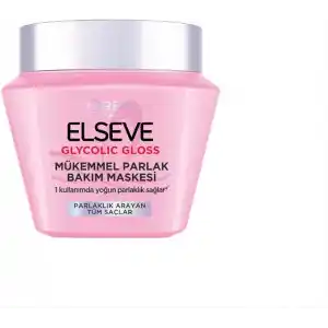 LOréal Paris Elseve Glycolic Gloss Mükemmel Parlaklık Veren Saç Bakım Maskesi 300ml