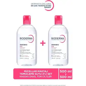 Bioderma Sensibio H2O 500ml İkiz Set