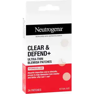 Neutrogena Clear & Defend+ Ultra İnce Sivilce Bantları, 24 Adet
