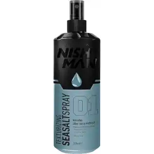 Nishman Sea Salt Sprey 200 ml – Mat Bitişli, Doğal Plaj Dalgası Etkisi, Aloe Vera & Keratin İçerikli, Tüm Saç Tipleri İçin