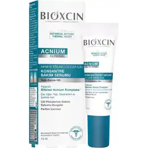 Bioxcin Acnium Konsantre Bakım Serumu 15 ml – Akneye Eğilimli Ciltler İçin Sebum Dengeleyici ve Nemlendirici Serum