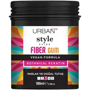 URBAN Care Style Guide Parlak Görünüm Sağlayan Fiber Gum- Doğal Tutuş- Saç Sakızı-100ml