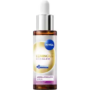 NIVEA Luminous630 Skin Glow Anında Aydınlatıcı Serum, 30 ml, Eşit Cilt Tonu,Nemlendirme,Leke Karşıtı Thiamidol,Niasinamid,Aloe Vera