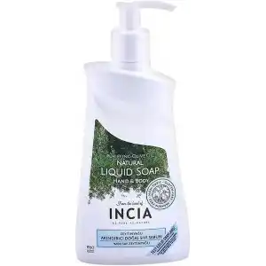 INCIA%100 Doğal Sıvı Kastil Sabunu Arındırıcı Zeytinyağlı 10 Bitkisel Değerli Yağ Vegan 250 ml