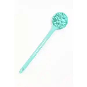 Busstier Çift Taraflı Silikon Duş Vücut Fırçası Uzun Saplı Banyo Yıkama Fırçası Sırt Masaj Peeling Fırçası Derin Temizlik ve Rahatlatıcı Masaj İçin Esnek Yumuşak Vücut Temizleme Aparatı