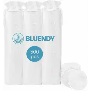 300 Adet Yuvarlak Makyaj Temizleme Pamuğu -%100 Saf Premium Kalite Disk Pamuk, Fondöten ve Makyaj Çıkarma Pedi, Tüy Bırakmaz, Yumuşak ve Taşınabilir (M, Adet, 300)