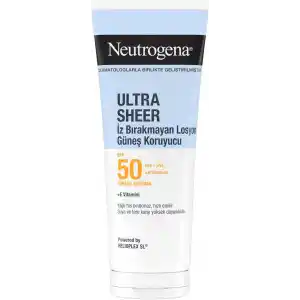 Neutrogena Ultra Sheer Nemlendirici Güneş Koruyucu Losyon SPF50 200 ml