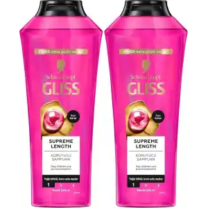 Gliss Supreme Length Şampuan 400ml 2li paket