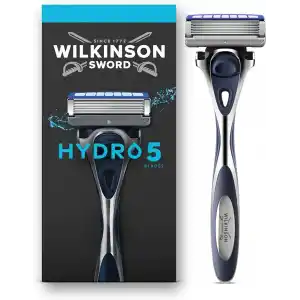 Wilkinson Erkek Tıraş Bıçağı Hydro 5, Cilt Nemlendirici, Karbon Kaplı Bıçak, Tıraş Bıçağı, 1 Yedek Bıçaklı Erkek Tıraş Bıçağı