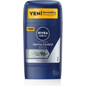 NIVEA Men Erkek Stick Deodorant Derma Control Clinical 50 ml, 96 Saat Üstün Koruma