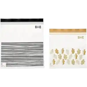 IKEA – Sırt Çantaları Risigillabili Istad, 25 adet 1,2 L + 25 adet için 2,5 l, Dondurucu, gıda maddeleri, renk: mor, TOT. 50 adet, plastik, Mor, Confezione da 1