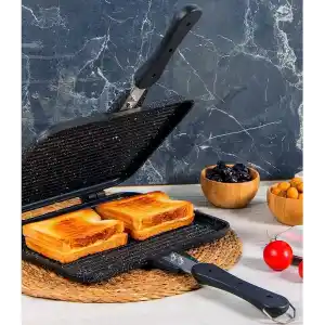 Stevig Usta Tostçu Granit Döküm Ocak Üstü El Tost Makinesi ST-101