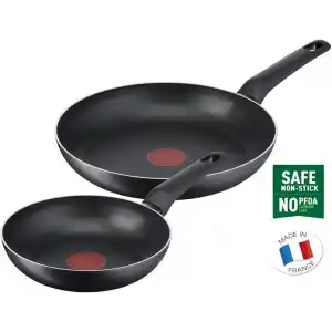 Tefal Titanyum 1X SimpleCook Difüzyon Tabanlı 20/26 Cm 2li Tava Seti - 2100126824