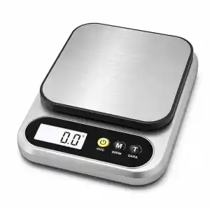 10 Kg Dijital Hassas Mutfak Tartısı - LCD Ekranlı, Paslanmaz Çelik Tartım Yüzeyi, Dara (Tare) Fonksiyonlu, Gram & Ons Ölçüm