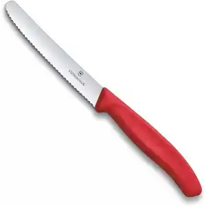 Victorinox 6.7831.C1 Swiss Classic 11cm Tırtıklı Domates Bıçağı, Kırmızı