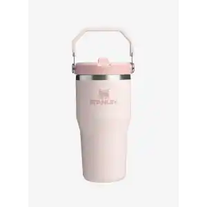 Stanley IceFlow Flip Straw Tumbler Pipetli Termos Bardak, 0.60 Litre, Pembe Kuvars (Rose Quartz)