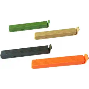 8li Çok Renkli Pratik Poşet Klipsi, Paket, Ambalaj, Torba, Çanta Kapatıcı Plastik Kilidi, Mandalı (Karışık 8 Adet)