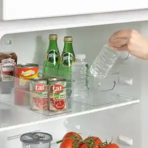 Deconox 1 Adet Şeffaf Akrilik Buzdolabı ve Mutfaklar İçin, İçeçek ve Gıda Düzenleyici Organizer 809