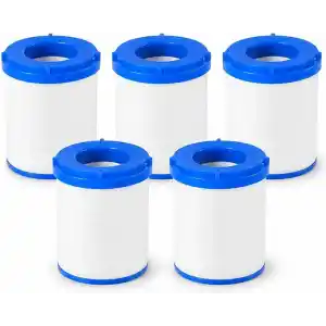 SOGUD 5li Yedek Filtre Kartuşu - Filtreli Musluk Başlığı ile Uyumlu - Tortu ve Kaba Partikülleri Azaltmaya Yardımcı - Kolay Değiştirilebilir Su Filtresi - Mutfak Banyo Lavabo Kullanımı