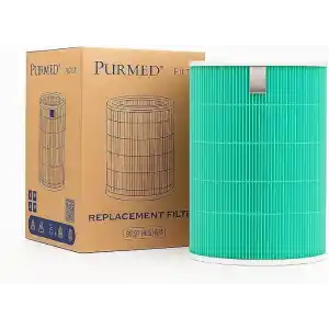 Purmed Xiaomi Smart Air Purifier 4 Uyumlu Yedek Filtre Seti – Antibakteriyel Yeşil HEPA Filtre + Değiştirilebilir İç Karbon Filtre | Çift Filtreli Hava Temizleyici Yedek Parça