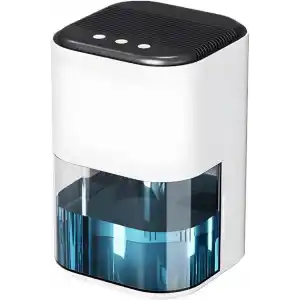 Coofbe 2000ml Işıklı Banyo Mutfak Dolap Nem Alma Cihazı Mantar Rutubet Nem Küf Önleyici Dehumidifer