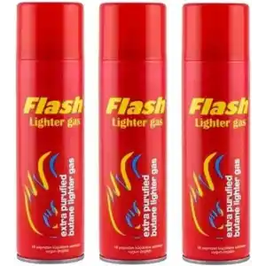3 Adet Flash Çakmak Gazı 270 Ml