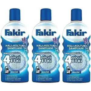 Fakir Halı Şampuanı Lavanta (Makineler için) 1000 ml x 3 Adet