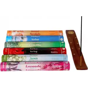 Flute çubuk tütsü seti, 6’lı karma tütsü seti 6x20 (120 çubuk)