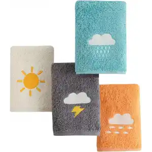 Mürdüm Home Aprilis 4 Mevsim Renkli El-Yüz Havlusu,4lü Paket, 4 Parça 30x50, Yumuşak ve Emici, Kaliteli Günlük Kullanıma Uygun%100 Pamuk Havlu