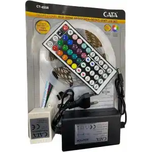 Cata Ct-4558 Rgb Şerit Led Seti (5 Mt Rgb Led+Trafo+Rgb Kumanda)