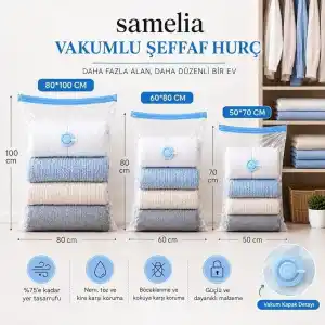 Samelia Vakumlu Hurç Poşeti (2, 80X100)