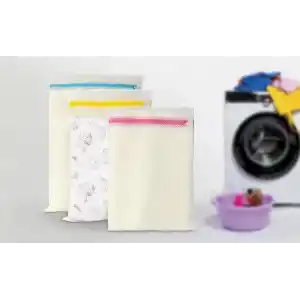 3lü Çamaşır Yıkama Filesi Seti Renkli Fermuarlı File (3)