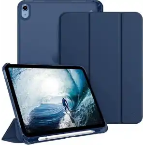 UnDePlus iPad 11.Nesil A16 11inç/10.Nesil 10.9inç ile uyumlu Kılıf Flip Cover Kalem Bölmeli PC Case