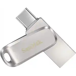 SanDisk Ultra Dual Drive Luxe USB Type-C Sürücü Akıllı Telefon Bellek 64 GB (Mobil Bellek, USB 3.2 Gen 1, Döner Tasarım, 400 MB/s Okuma, USB Sürücü, Otomatik Yedekleme)