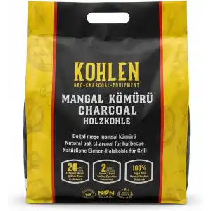 Naturholz 3 KG Doğal Meşe BBQ Mangal Kömürü | Temiz Dolum | Net Kilo Garantisi | Özel FB Paket