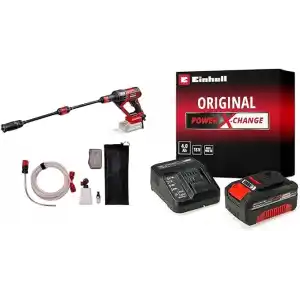 Einhell HYPRESSO 18/24-1, Akülü Yüksek Basınçlı Yıkama Tabancası + Einhell 18V 4,0 Ah PXC Starter Kit, Akü & Şarj Cihazı