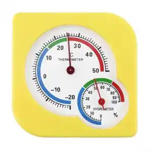 Analog Ekran Sıcaklık ve Nem Ölçer Termometre - Oda Termometresi (Masaüstü veya Duvara Takılabilir)